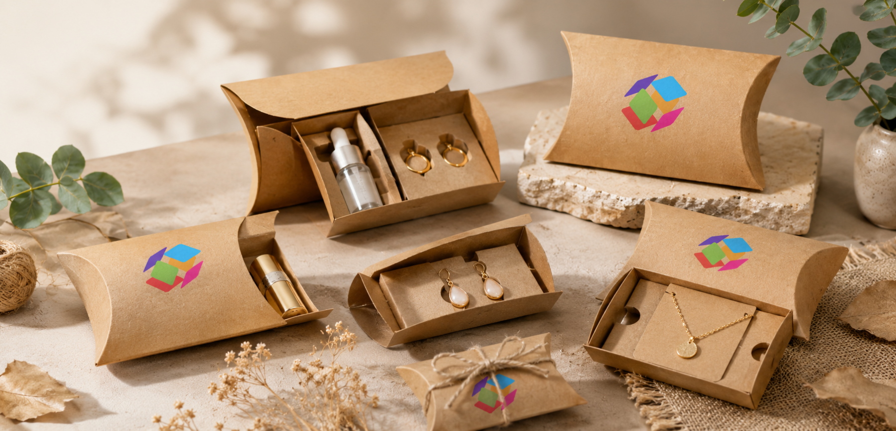 Printing Kraft Pillow Boxes with Less Ink Coverage